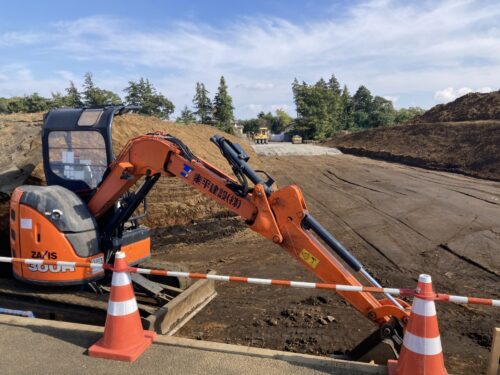 上瀬谷テーマパーク側仮設道路工事02